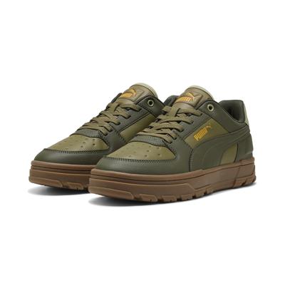 Sneaker PUMA "Caven 2.0 Abrupt Sneakers Erwachsene", Gr. 45, olive schwarz gum grün beige, Obermaterial: Synthetik, Textil; Futter: Textil; Innensohle: Textil; Laufsohle: Gummi, Schuhe Image