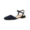 Slingpumps PAUL GREEN "Paul Green Pumps Leder", Damen, Gr. 39, blau (dunkelblau), Leder, casual, Schuhe