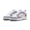 Sneaker PUMA "Rebound V6 Low Sneakers Erwachsene", Gr. 40, weiß mauve mist plum jam pink lila, Obermaterial: Textil, Synthetik; Futter: Textil; Innensohle: Textil; Laufsohle: Gummi, Schuhe
