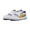 Sneaker PUMA "Court Classic Street Sneakers Erwachsene", Gr. 44, weiß archive gold persian blau gelb, Obermaterial: Synthetik; Futter: Synthetik, Textil; Innensohle: Textil; Laufsohle: Gummi, Schuhe