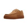 Schnürschuh CLARKS "Clarks Halbschuhe Veloursleder", Herren, Gr. 45, beige (sand), Veloursleder, casual, Schuhe
