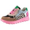 Keilsneaker WALDLÄUFER "H-AJALA", Damen, Gr. 4 (37), bunt (multicolor), Veloursleder, Lackleder, Glattleder, Textil, Ziegenveloursleder, sportlich, Schuhe Sneaker, in Komfortweite H = sehr weit, Freizeitschuh, Halbschuh, Schnürschuh