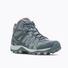 Wanderschuh MERRELL "ACCENTOR 3 MID WP", Gr. 37,5, grau (monument), Leder, Textil, sportlich, Schuhe, wasserdicht