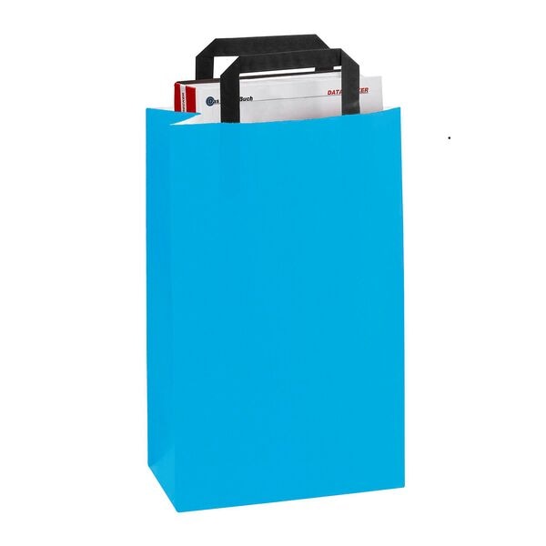 VP 50 Stück Papier-Tragetaschen »Topcraft« 22,0 x 10,5 x 36,0 cm türkis, 22x36 cm