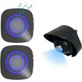 KZQ - Allarme con rilevatore di movimento, sistema di allarme di sicurezza domestica wireless con 1