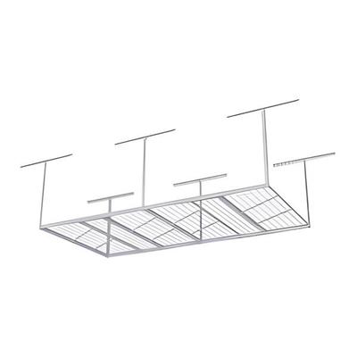 Fleximounts Heavy-Duty 4' x 8' Overhead Storage Rack (White)