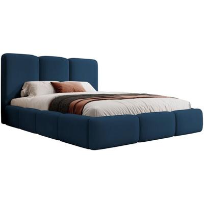 Selsey - Bauro - Polsterbett 140x200 mit Stauraum und Samtbezug, marineblau Image