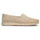 Toms Womens Classic Alpargata Plus Shoes - Natural Canvas - Size UK 7 | Toms Sale | Discount Designer Brands