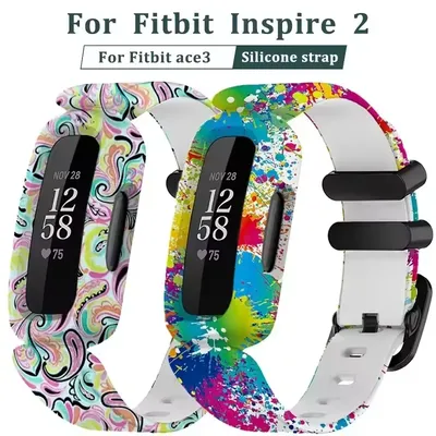 New Strap For Fitbit Ace 3 Kids Watch Band Bracelet Soft Silicone Replacement Wristband For Fitbit Inspire 2 Ace3 Classic Correa