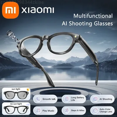 Xiaomi AI Smart Kamera Brille 200MP Bluetooth Smart Brille Anruf Spielen Musik Objekt Erkennung AI Übersetzung Multifunktion Image