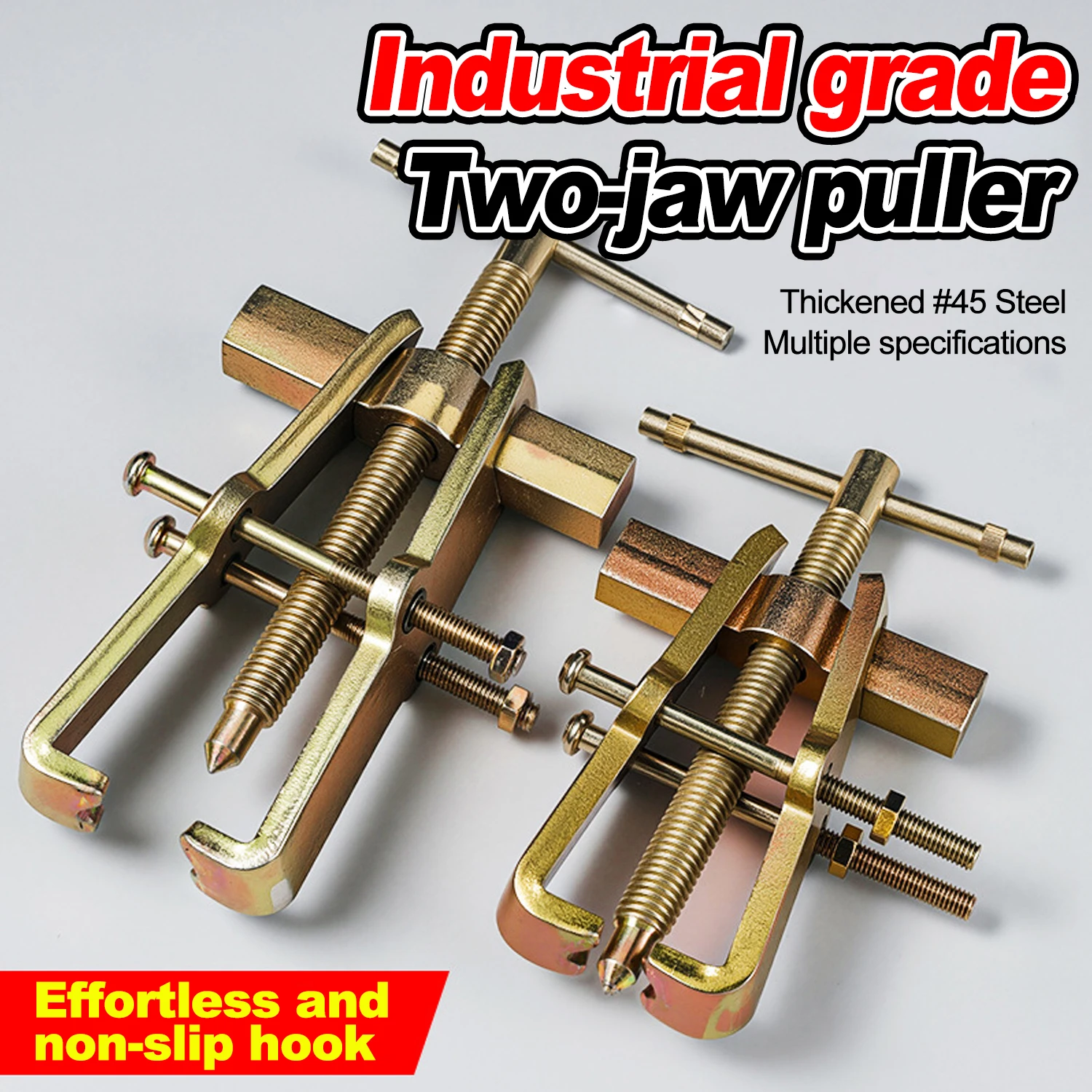 3/6 Zoll 2-Backen-Abzieher, Lagerabzieher, Rollenabzieher, Reparatur, separates Hebegerät, hochfestes Auto-Demontagewerkzeug mit zwei Klauen Image