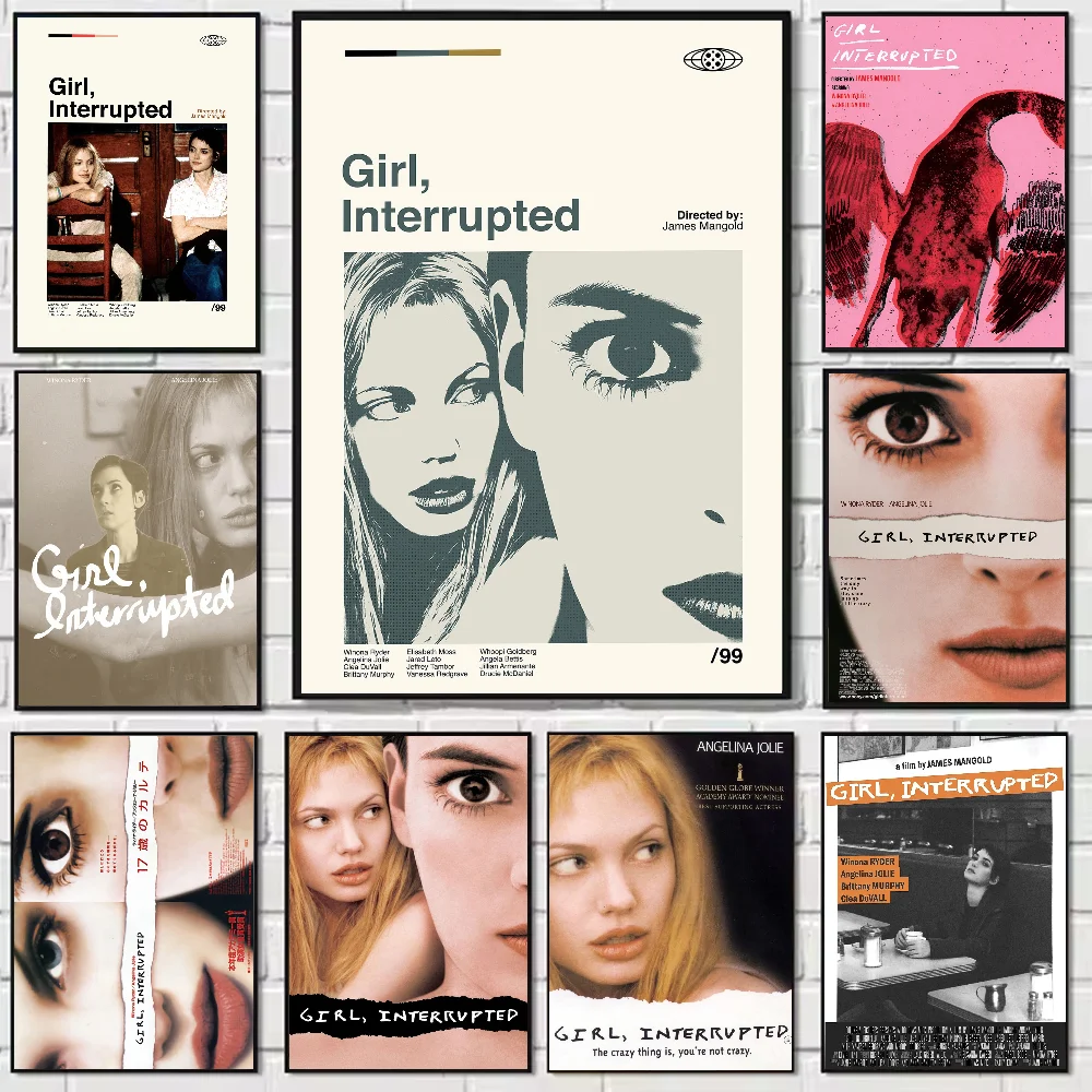 Girl Interrupted Movie Tv Poster HD Art Sticky Wall Wasserdicht Zuhause Wohnzimmer Schlafzimmer Bar Ästhetische Dekoration Image