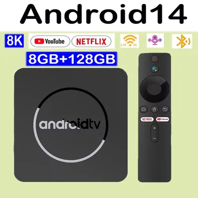 TV Box Android 14 Smart Q10 8K Media Player Google Voice Assistant Allwinner H313 Storage Dual WiFi Bluetooth 5.0 TV Box