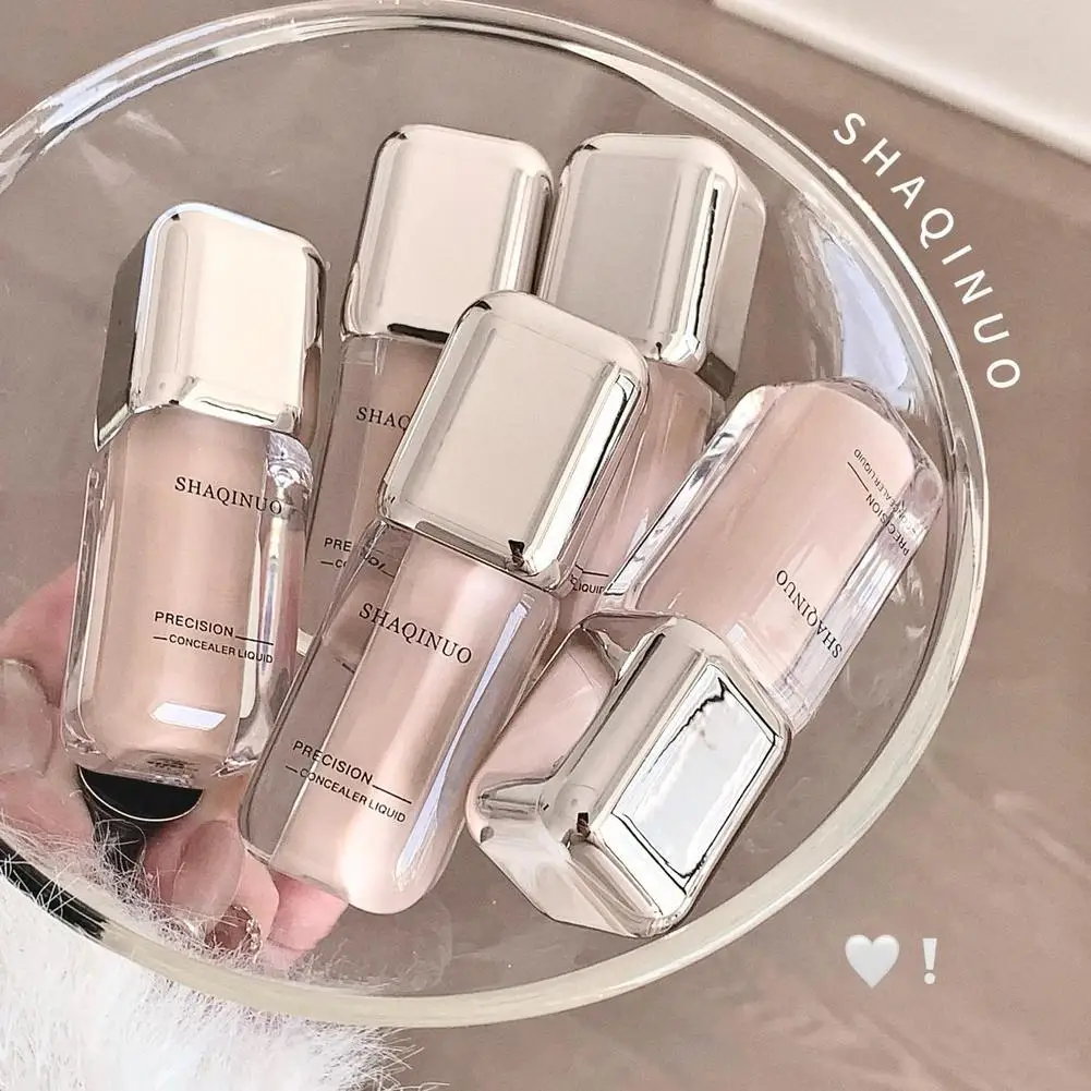 3-Farben-Concealer, flüssig, feuchtigkeitsspendend, leicht aufhellend, Concealer, langlebig, nicht entfernend, Foundation-Concealer, Akne, Flecken, dunkel Image