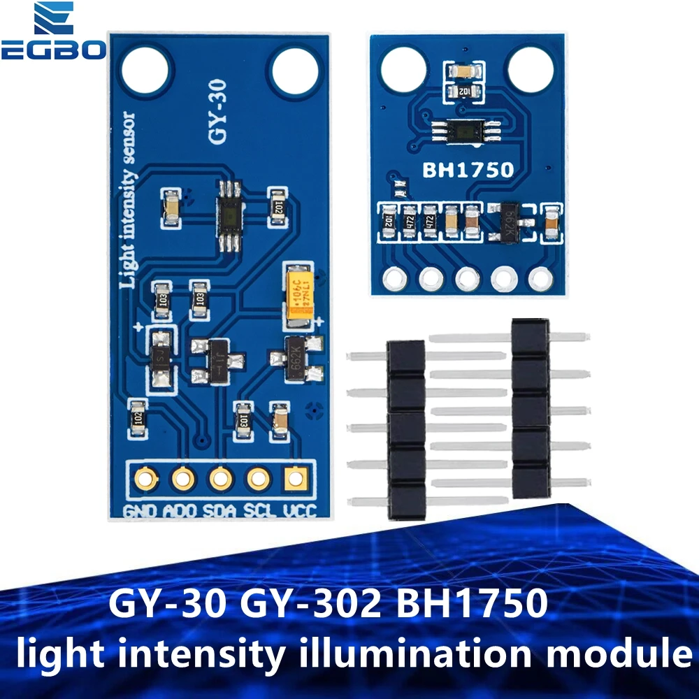 GY-30 GY-302 BH1750 BH1750FVI Lichtintensitätsbeleuchtungsmodul 3V-5V für Arduino Image