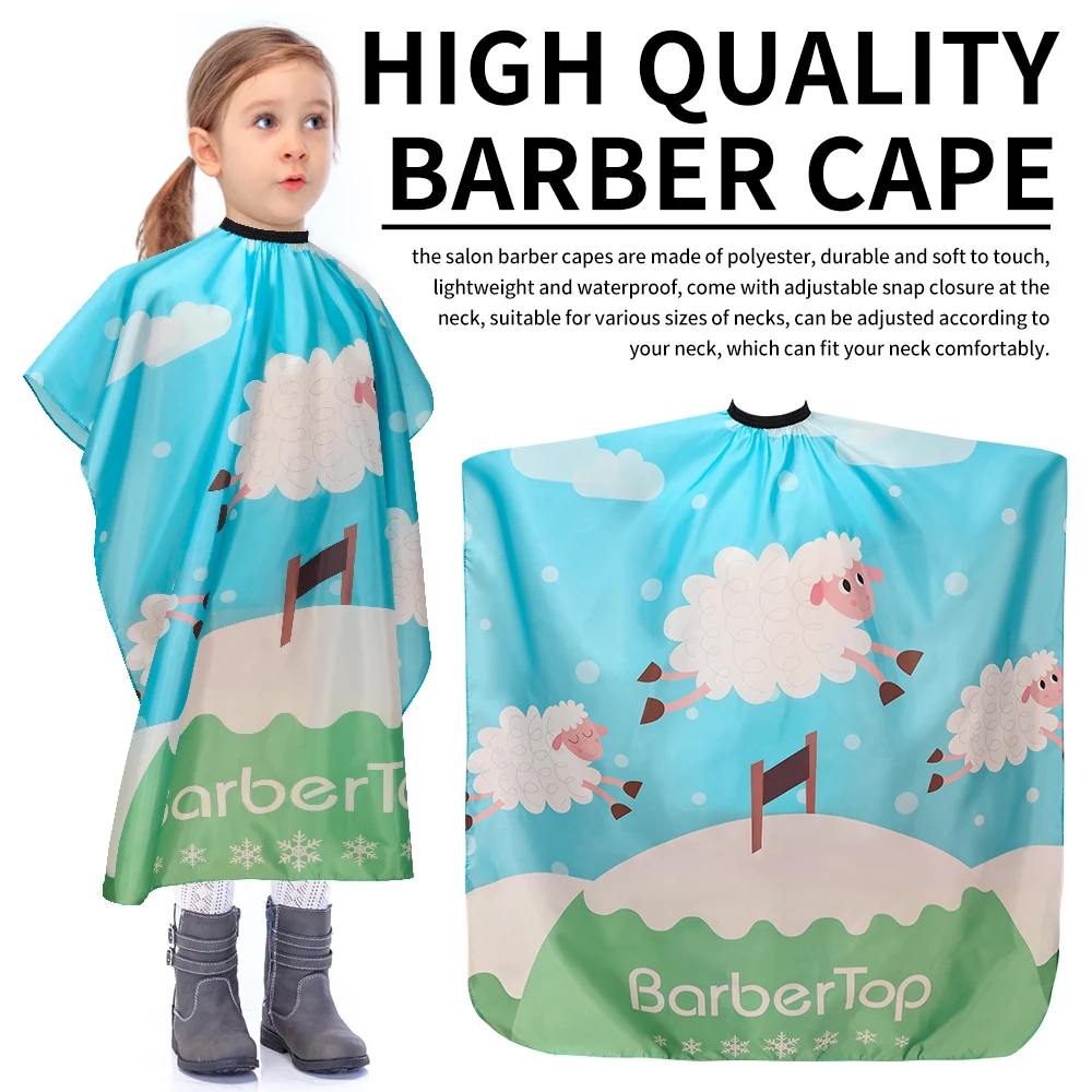 Kind Cartoon Haar Schneiden Capes Professionelle Barber Wrap Wasserdichte Friseur Anti-statische Kleid Salon Haushalt Schürze Liefert Image