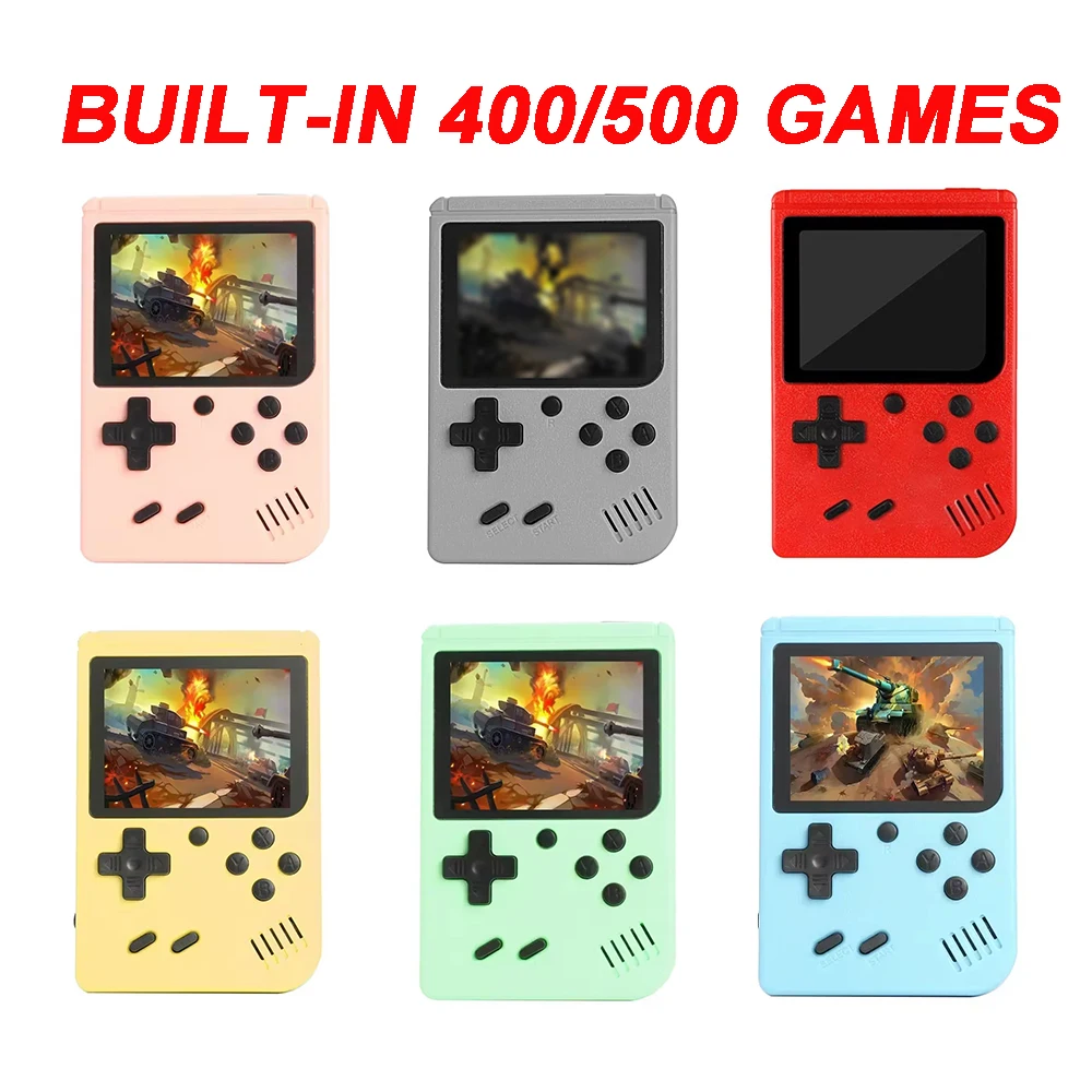 Nouveau intégré 400/500 jeux classiques arcade rétro Console de jeux pour Game boy émulateur TV jeu vidéo lecteur de jeu portable