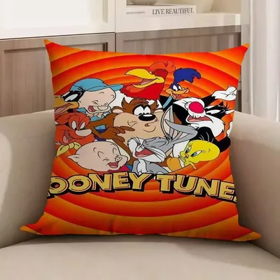 Cartoon Looneys T-Tunes Stitch Lucky Dragon Kissenbezug Sofa Kissenbezug Home Room Dekoration Kinder Geschenk Image