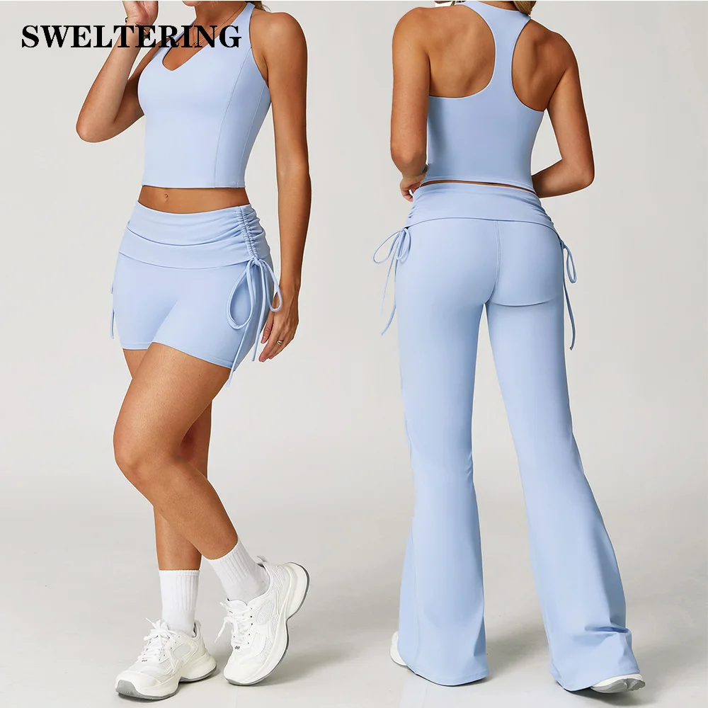 Ensemble de yoga 2 pièces pour femme, tenue de sport, survêtement de gym, vêtements de fitness, soutien-gorge de sport, leggings, vêtements athlétiques