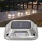 1 pièces 8 LED s lumière solaire au sol lumière solaire étanche lumière chaude lampe de jardin solaire cour extérieures allée marqueur lumière