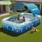 Piscine gonflable 3/2.6/2.1M grandes piscines familiales piscine avec auvent jouets de bassin amovibles extérieurs pour enfants adultes