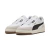 Sneaker PUMA "Shuffle Downtown Sneakers Erwachsene", Gr. 45, schwarz-weiß (weiß schwarz vapor gray), Obermaterial: Textil, Synthetik, Kuhleder; Futter: Textil; Innensohle: Textil; Laufsohle: Gummi, Schuhe