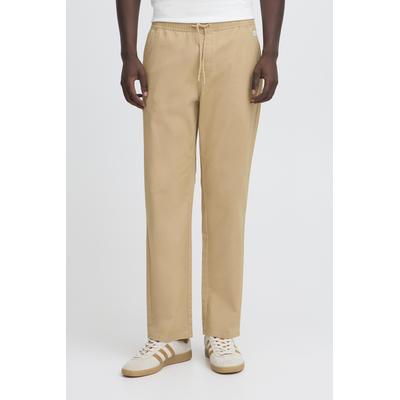 Trainingshose BLEND "BHMADDOX", Herren, Gr. S, N-Gr, gelb (cornstalk), Web, Obermaterial: 98% Baumwolle, 2% Elasthan, unifarben, modisch, straight fit knöchellang, Hosen Image