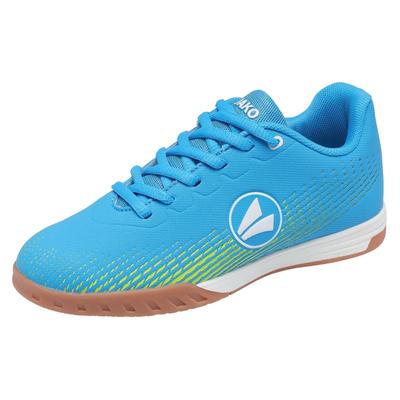 Indoorschuh JAKO "J-SI SKILL", Gr. 34, sky, neon gelb, Synthetik, sportlich, Schuhe Image