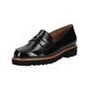 Slipper PAUL GREEN "Paul Green Slipper Leder", Damen, Gr. 38,5, schwarz (schwarz lack), Leder, casual, Schuhe