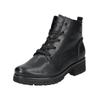 Schnürstiefelette GABOR COMFORT "Gabor Comfort Stiefelette Leder", Damen, Gr. 40,5, schwarz, Leder, casual, Schuhe