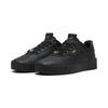 Sneaker PUMA "Carina 3.0 Luxe Sneakers Damen", Gr. 36, schwarz (schwarz gold), Obermaterial: Leder, Synthetik; Futter: Textil, Synthetik; Innensohle: Textil; Laufsohle: Gummi, Schuhe