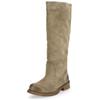 Stiefel FELMINI "Felmini Stiefel Leder", Damen, Gr. 42, grau, Leder, casual, Schuhe