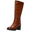 Stiefel FELMINI "Felmini Stiefel Leder", Damen, Gr. 38, braun (mittelbraun), Leder, casual, Schuhe