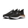 Laufschuh PUMA "Softride Sera Laufschuhe Damen", Gr. 40, schwarz (schwarz gold), Obermaterial: Synthetik, Textil, Kuhleder; Futter: Textil; Innensohle: Textil; Laufsohle: Gummi, Synthetik, Schuhe