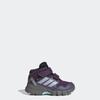 Wanderschuh ADIDAS TERREX "TERREX SKYCHASER MID GORE-TEX KIDS E", Gr. 23, aurora plum, glory grau, semi flash aqua, Textil, Synthetik, sportlich, Schuhe, wasserdicht