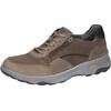 Sneaker WALDLÄUFER "H-MAX", Herren, Gr. 12 (47), taupe, sand, schwarz, Nubukleder, sportlich, Schuhe, Bequemschuh, Halbschuh, Schnürschuh in Komfortweite H = sehr weit