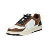 Sneaker BULLBOXER "Bullboxer Sneaker Leder", Herren, Gr. 45, braun (weiß, braun), Leder, casual, Schuhe