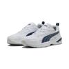Sneaker PUMA "Milenio Tech 2000 Sneakers Erwachsene", Gr. 48, weiß persian blau silber metallic, Obermaterial: Synthetik, Textil; Futter: Textil; Innensohle: Textil; Laufsohle: Gummi, Schuhe