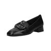 Slipper GABOR "Gabor Slipper Nappaleder", Damen, Gr. 39, schwarz, Nappaleder, casual, Schuhe