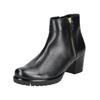 Stiefelette GABOR COMFORT "Gabor Comfort Stiefelette Nappaleder", Damen, Gr. 38,5, schwarz, Nappaleder, casual, Schuhe