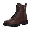 Schnürstiefelette REMONTE, Damen, Gr. 45, braun (dunkelbraun), Leder, modisch, Schuhe, Schnürboots, Stiefelette mit wasserabweisender TEX-Membran