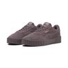 Sneaker PUMA "Carina 3.0 Suede Sneakers Damen", Gr. 40, raisin gold lila, Obermaterial: Leder; Futter: Textil; Innensohle: Textil; Laufsohle: Gummi, Schuhe