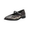 Riemchenballerina PAUL GREEN "Paul Green Ballerinas Leder", Damen, Gr. 37,5, braun, Leder, casual, Schuhe