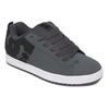 Sneaker DC SHOES "COURT GRAFFIK", Gr. 46, dk grau, schwarz, weiß, Leder, sportlich, Schuhe