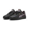 Sneaker PUMA "Carina 3.0 Luxe Sneakers Damen", Gr. 40.5, schwarz plum jam lila, Obermaterial: Leder, Synthetik; Futter: Textil, Synthetik; Innensohle: Textil; Laufsohle: Gummi, Schuhe