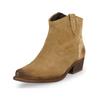 Bikerboots FELMINI "Felmini Stiefelette Leder", Damen, Gr. 37, grau (stone), Leder, casual, Schuhe