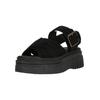 Sandale CLARKS "Evamar", Damen, Gr. 41, schwarz, Leder, casual, Schuhe, mit Komfort-Features