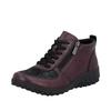 Sneakerboots RIEKER, Damen, Gr. 41, brombeere, schwarz, Lederimitat, sportlich, Schuhe, High Top Sneaker, Schnürboots, Stiefelette mit weichem Schaftrand