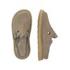 Pantolette CLARKS "Solsbury", Herren, Gr. 45, grau, Kalbsleder, casual, Schuhe, mit superweichem Fußbett