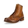 Schnürstiefelette FELMINI "Felmini Stiefelette Leder", Damen, Gr. 38, braun (mittelbraun), Leder, casual, Schuhe